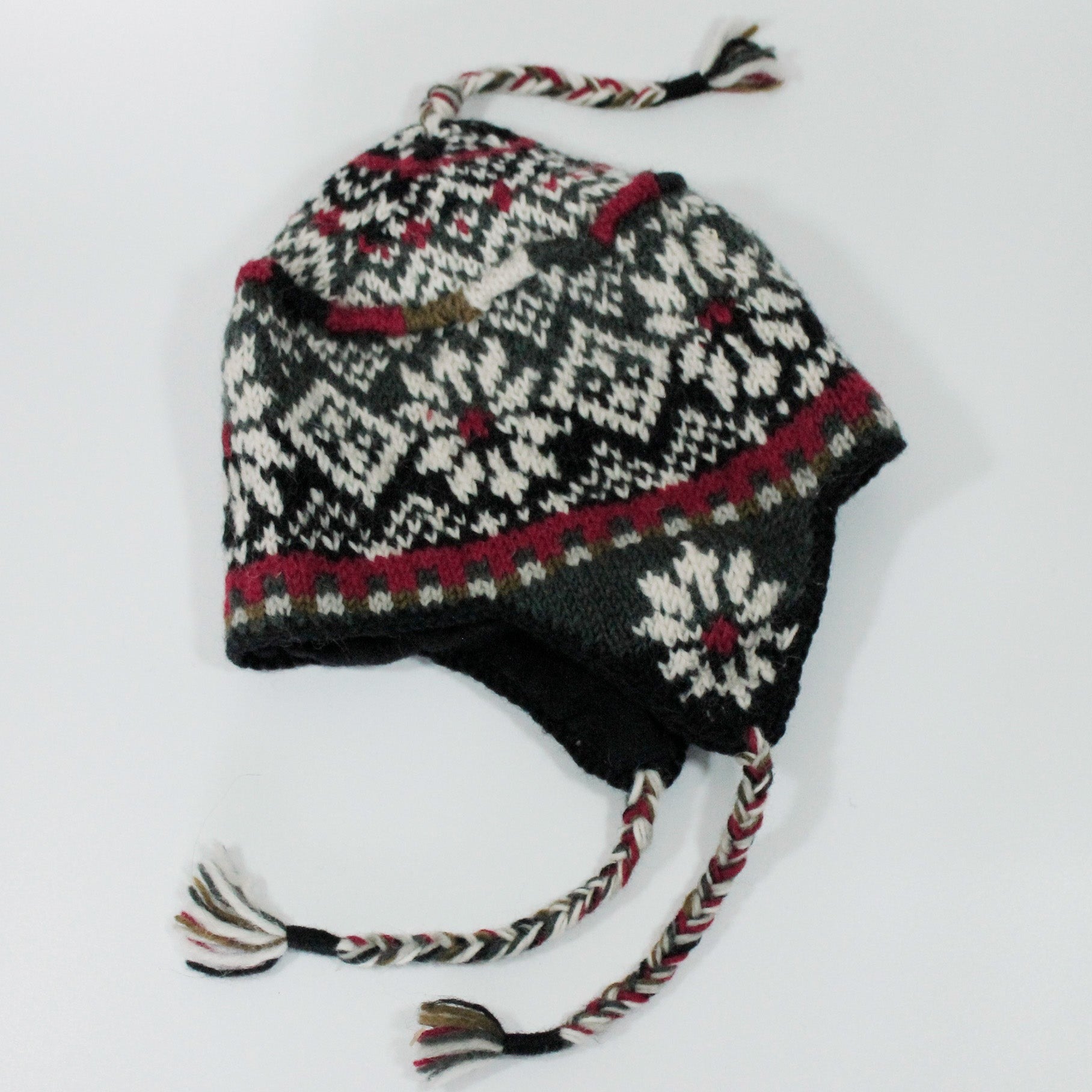 Hand Knitted Fair Isle Earflap Hat